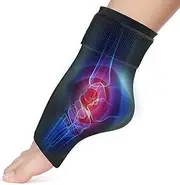 Ankle Ice Packs Wrap for Injuries Reusable- Gel Ice Pack Wrap Foot Ice Pack, Hot & Cold Therapy Flexible Gel Ice Packs for Achilles Tendonitis, Plantar Fasciitis, Foot Heel