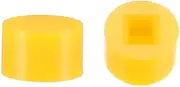 XYWHPGV 40pcs Tactile Push Button Switch Caps 6x3.7mm for 5.8x5.8mm Micro Tactile Switch Yellow(d2b2c d6a9e 8adfb 6ffbb 7766c d1c5f