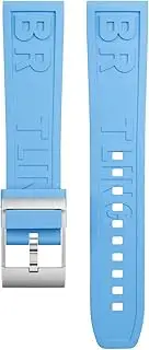 [KAVJU] Soft Natural Fluororubber FKM Rubber Letter Watchband 22mm For Breitling Professional Superocean Navitimer Bracelet Letter Fold Buckle
