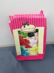 Girl Polka Dot Grosgrain Hair Bow Snap Clips, Barrettes 24pcs 1.5" by ColorBeBe