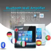 Bluetooth Wall Amplifier USB TF Music Panel PA Touch Screen Stereo Home Audio
