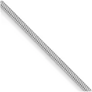 [JewelryWeb] 14ct White Gold Solid .80mm Ocatagonal Snake Chain Lobster Claw Jewelry Gifts for Women - Length Options: 41 46 51 61 76