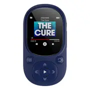 MP3 Player 32GB Bluetooth 5.3 Mini Portable Music Player with FM Radio Recording, Kids Music MP3 MP4 Player(Blue)