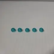 LEGO 1 x 1 Round Plate TRANS LIGHT BLUE (X5) 4073 NEW REPLACEMENT PARTS