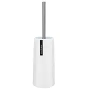 Toilet Brush With Holder Duty Stainless Steel Upgraded Handle Scrubber Cleaner Set(White)