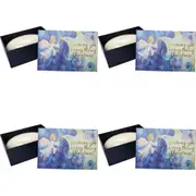 4PK LVD Angel Wishes Scented Bath Compact Soap Bar w/ Box Body Fragrance 9x6cm