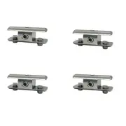 Marine Boat 1/8" Double End Shelf Clamp Cable Rope Wire Stainless Steel 4 Pcs