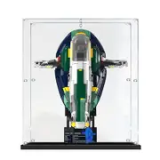 Acrylic Display Case for LEGO 75409 Star Wars Jango Fett’s Firespray-Class Starship Figure Storage Box Dust Proof Glue Free