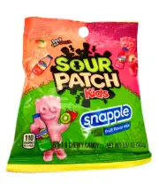 Sour Patch Kids 3.61 oz SNAPPLE Fruit Flavor Mix Sour Then Sweet Candy BB 5/2025