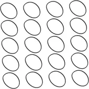 SECFOU 20pcs Cassette Recorder Rubber Belts Flexible Drive Belts for Smooth Rotation Noise Reduction Compatible with CD DVD and Video Devices