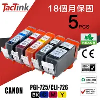 在飛比找PChome24h購物優惠-【TacTink】Canon PGI-725/CLI-726