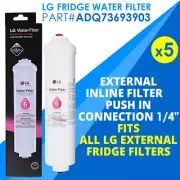 5 x Genuine OEM LG BL-9808 BL9808 5231JA2012A ADQ73693901 Fridge Water Filter