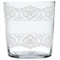 在飛比找Yahoo奇摩購物中心優惠-《EXCELSA》寬口玻璃杯(白蕾絲370ml) | 水杯 