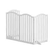 Dog Playpen Enclosure 4 Panel Pet Fence Wooden Play Pen
