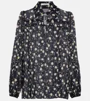[Dorothee Schumacher] Dorothee Schumacher Floral Volumes blouse AU 6 blue