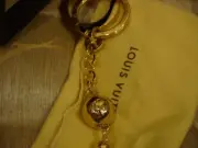 Authentic NEW IN BOX Louis Vuitton Gold Tassels Hanging KEY CHAIN BALL CHARM
