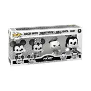 Funko Pop! Disney Mickey and Friends (Black & White) 4-Pack Mickey Minnie Goofy