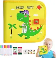 Water Doodle Book - Kids Art Kit with Reusable Drawing Pad and Pens, Learning Activity Travel Toy | Portable Coloring Set for Car Ride Airplane Restaurant Road Trip, Educational Creative Play