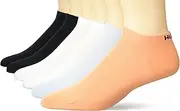 [HUGO] Six Pack Cotton Ankle Socks, Black/Black/White/Pastal Blue/Tuscany Orang, 7-13