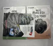 Canon Rebel T5i EOS 700D Instruction Owners Manual Book