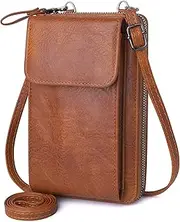 [FUTISKY] Small Crossbody Bags for Women Cell Phone Purse Wallet PU Leather Shoulder Handbag Wallet with Credit Card Slots