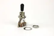 Chrome 3 Way Toggle Switch Pickup Selector for Electric Guitar Black Tip