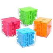 Maze Puzzle Box Money Saving Box, Coin Cash Bills Storage Boxes for Children ...