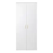European Cabinetry White VJ Scandi Brass Stockholm Storage Cupboard