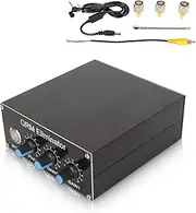 QRM Eliminator Box, 1.8MHz‑30MHz Adjustable X Phase Control Aluminum Alloy Canceller, DC 13.8V 150mA Built in PTT Control Eliminator with Dial and Knob