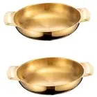 2Pcs Binaural Ramen Pots Siamese Instant Noodle Pots Cooking Accessories8822