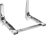 Cabilock Adjustable Oven Rack Microwave Oven Wall Bracket Stainless Steel Storage Bracket Countertop Stand Over Storage Shelf