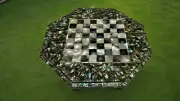 Marble Chess Set with Paua Shell Inlay - Handcrafted Stone Arts Luxury Home deco