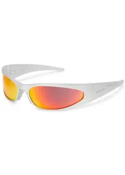 Balenciaga Mask Wrap-around Sunglasses - Silver ONE SIZE