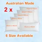 Aus Made Twin Pack CUSHION INSERTS Premium Polyester Fibre Filling