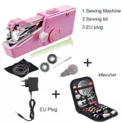 Mini Portable Sewing Machines Needlework Cordless Hand-Held Clothes Sewing Tool
