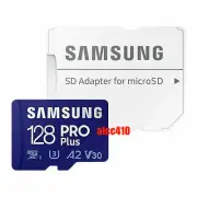 SAMSUNG Pro Plus 128GB Micro SD SDXC Memory Card C10 UHS-I U3 V30 up to 160MB/s