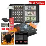 Waterproof Fireproof Coin Album: 400 Pockets & Easy Access for Collectors
