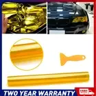 Glossy Yellow/Amber Headlight Tint Fog Lights Tail light Vinyl Stretchable 180cm