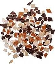 1 Ceramic Mosaic Tiles for DIY Crafts Bag of Irregular Flatback Gems for Unique Decorations for Picture Frames Vases and Home Projects
