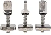 Santa Barbara Surfing SBS - No Tool Stainless Steel Fin Screw for Longboard and SUP - Choose 2 or 3 Pack