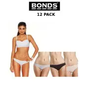Womens Bonds Youth Basics Hipster Bikini 12 Pack Brief Panties Knickers WUVXA