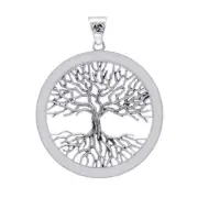Mickie Mueller Tree of Life 925 Sterling Silver Pendant Symbolic Wiccan Jewelry