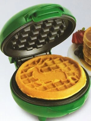Nostalgia MyMini Christmas Personal Waffle Maker - Reindeer Green