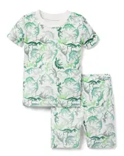 Janie and Jack Shortie Dino Pajamas