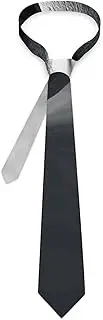 [Dwrepo] Grey Zen Stones Picture Men's Tie Neck Tie Novelty Skinny Tie Business Wedding Neckties Ties for Men Work Casual Party, Grey Zen Stones Picture
