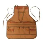 Multi-Pocket Chef Aprons Adjustable Work Apron Unisex Kitchen Baristas Apron
