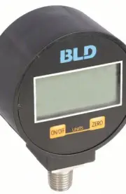 BLD YSB-068GP01, Digital Pressure Gauge, 0 to 5 psi, 1/4 in Bottom MNPT, LCD
