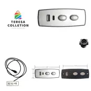 2 Button 5 Pin Hand Control with USB Type A and C Port Replacement for Electr...