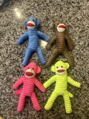 (Lot Of 4) Cozy Buddy Monkey Dog Toy