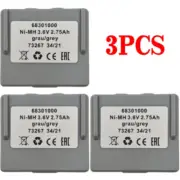 3pcs NEW 68301000 3.6V 2750mAh Rechargeable Replacement for 68300900 Battery